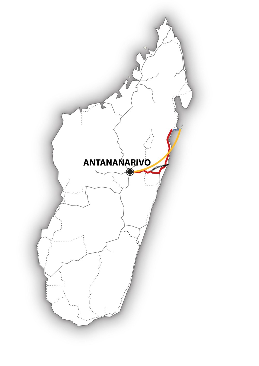 plan de l'itinéraire mg110 - madagascar – mettez-vous au vert