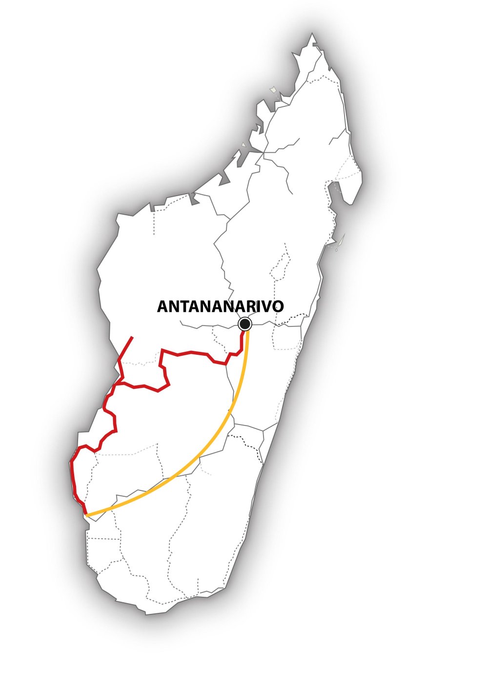 plan de l'itinéraire mg120 - madagascar – l’essentiel de l’ouest !