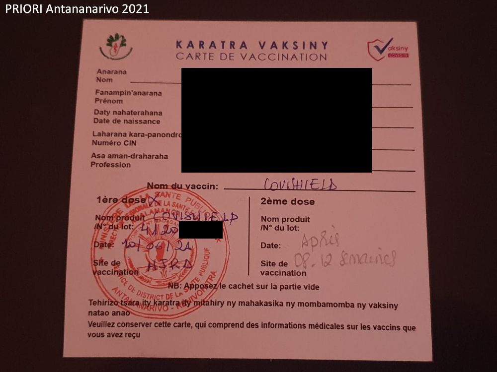 Vaccination Corona Vaccinodrome Madagascar