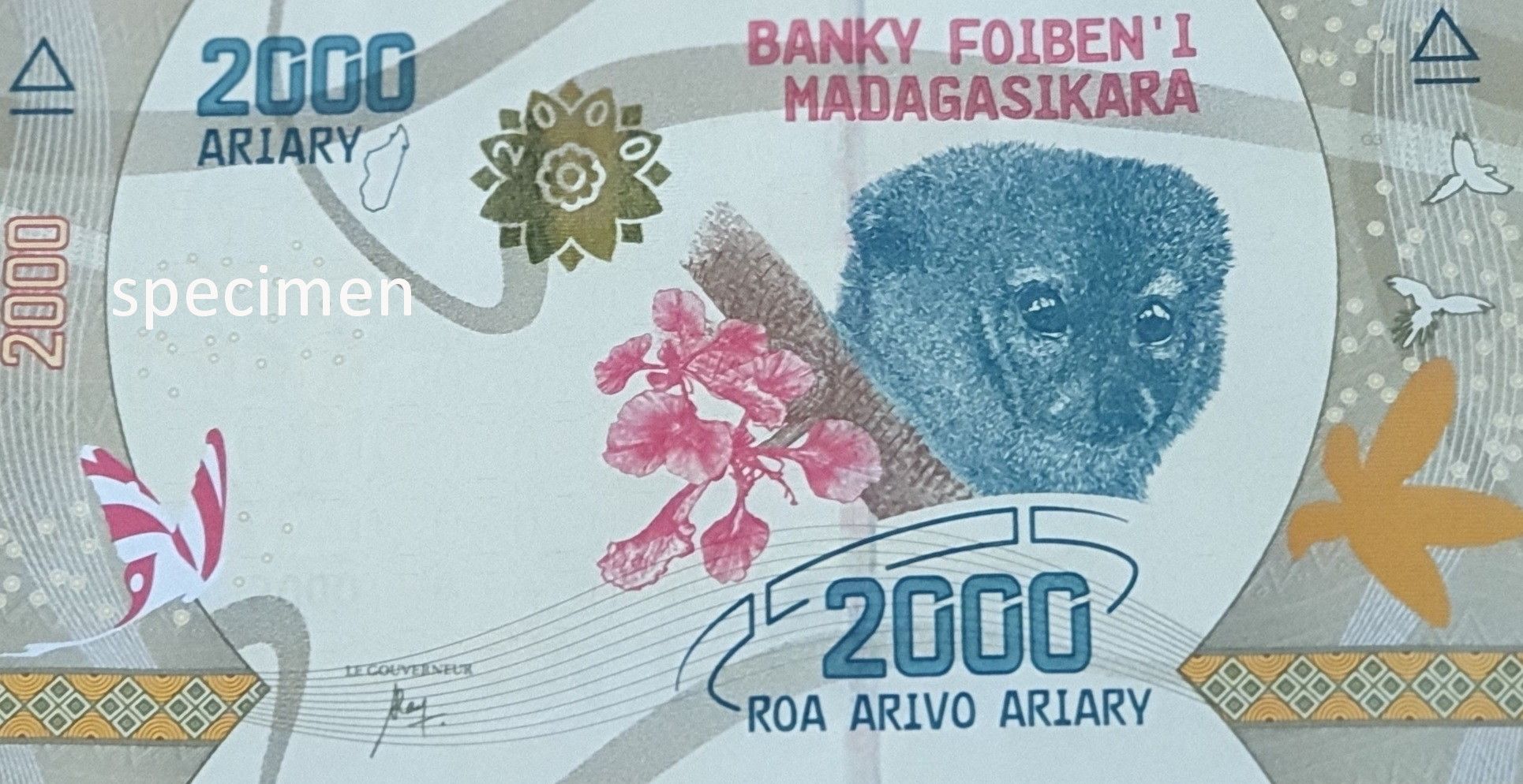 2000 Ariary, la monnaie de Madagascar